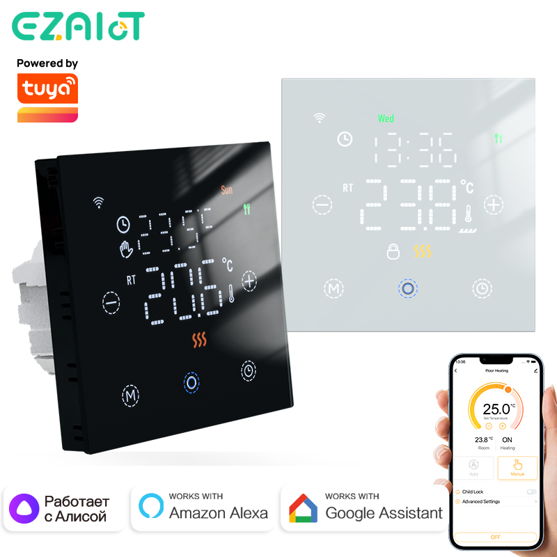 Smart Home Thermostat - ترموستات Tuya ذكي واي فاي ،