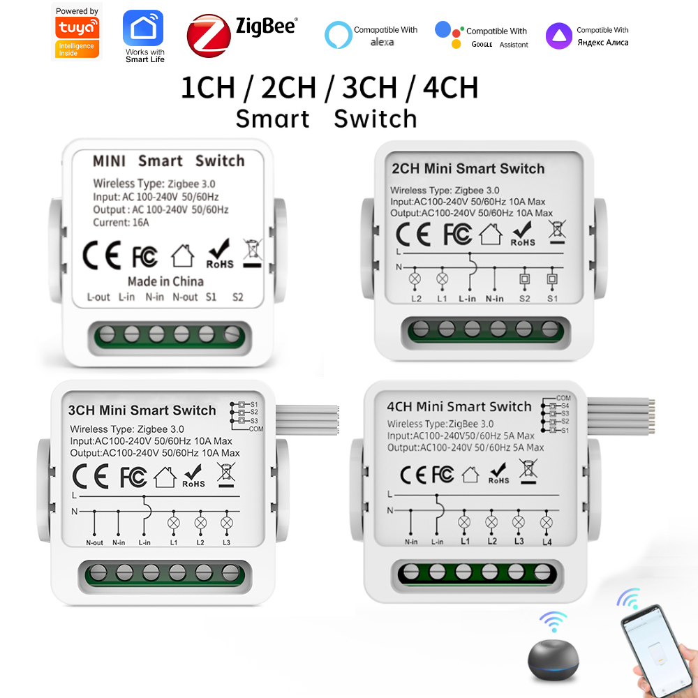 Smart Light Switch - مفتاح ذكي Tuya Zigbee 3.0 بـ