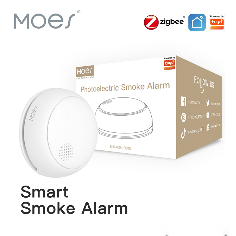 Smart Smoke Detector - MOES ZigBee الذكية اللاسلكية كاشف الدخان
