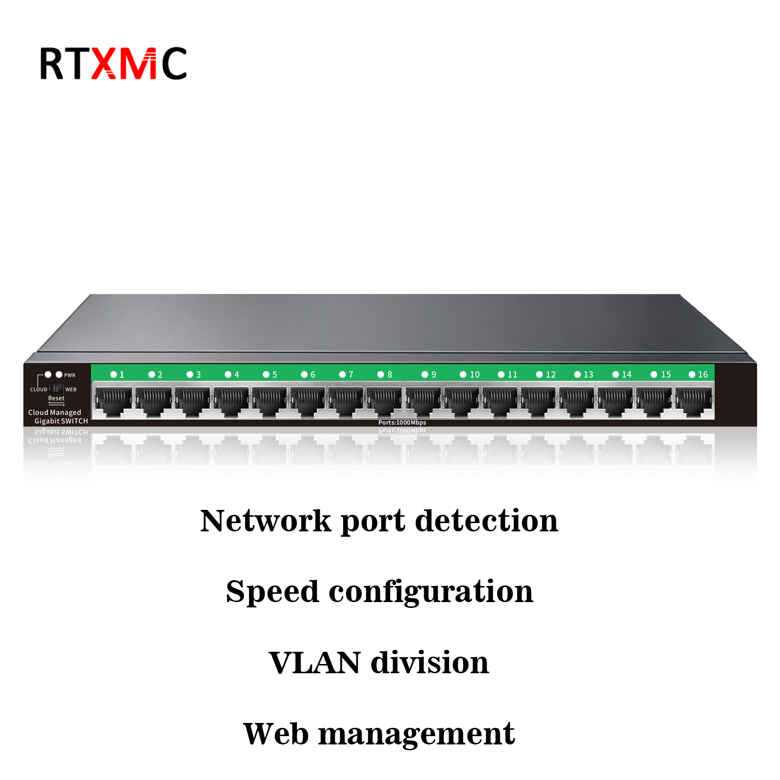 Smart Home Networking - محول إيثرنت ذكي مُدار عبر الويب