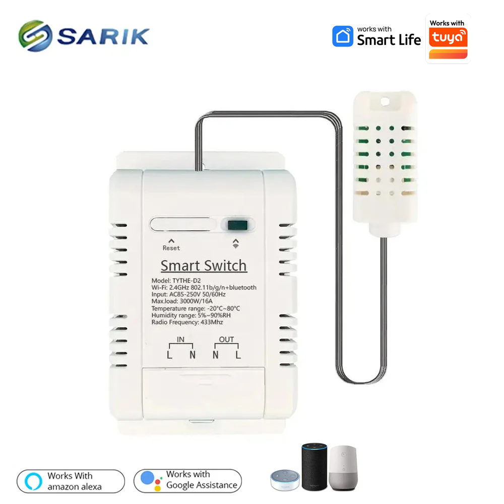 Smart Home Thermostat - مفتاح ترموستات واي فاي 16 أمبير