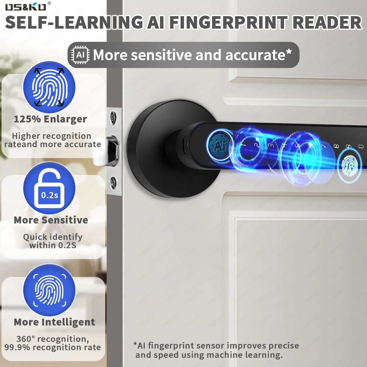 قفل ذكي ببصمة الإصبع مع تطبيق  - مراجعة Smart Home Technology وسعره