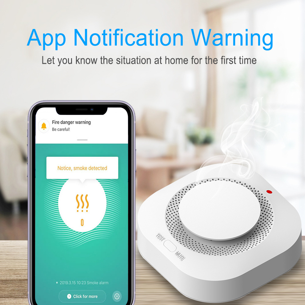 Tuya WiFi Zigbee Smoke Alarm - - مراجعة Smart Smoke Detector وسعره