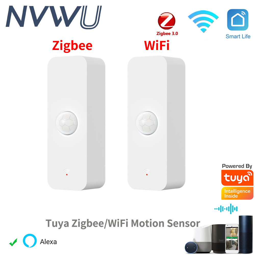 Tuya WiFi Zigbee PIR محس حركة  - مراجعة Smart Home Networking وسعره
