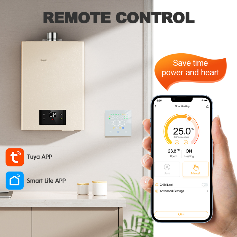 ترموستات Tuya ذكي واي فاي ، تح - مراجعة Smart Home Thermostat وسعره