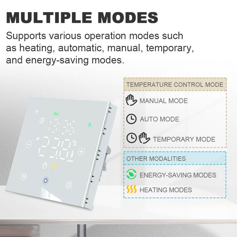 ترموستات Tuya ذكي واي فاي ، تح - مراجعة Smart Home Thermostat وسعره
