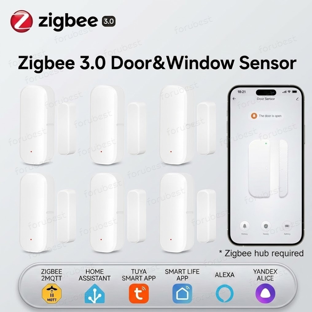 مستشعر أبواب ونوافذ Zigbee 3.0 - مراجعة Smart Home Website وسعره