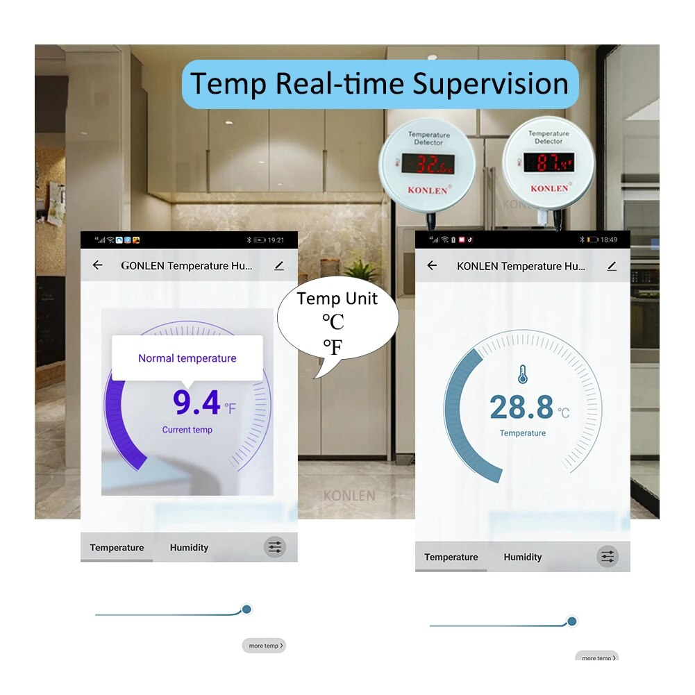 جهاز استشعار درجة الحرارة KONL - مراجعة Smart Home Thermostat وسعره