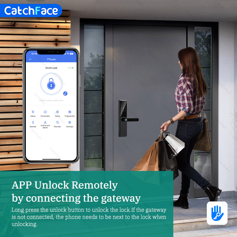 بلوتوث بصمة قفل الباب TTLock A - مراجعة Smart Home Technology وسعره