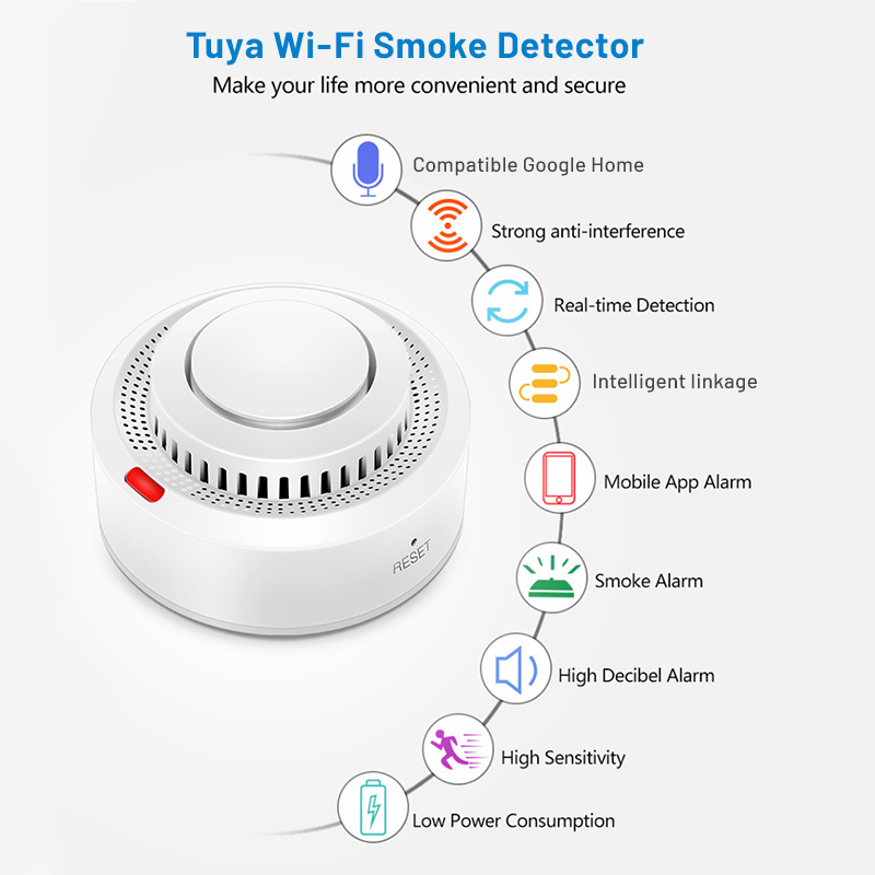 جهاز استشعار الدخان الذكي واي  - مراجعة Smart Smoke Detector وسعره