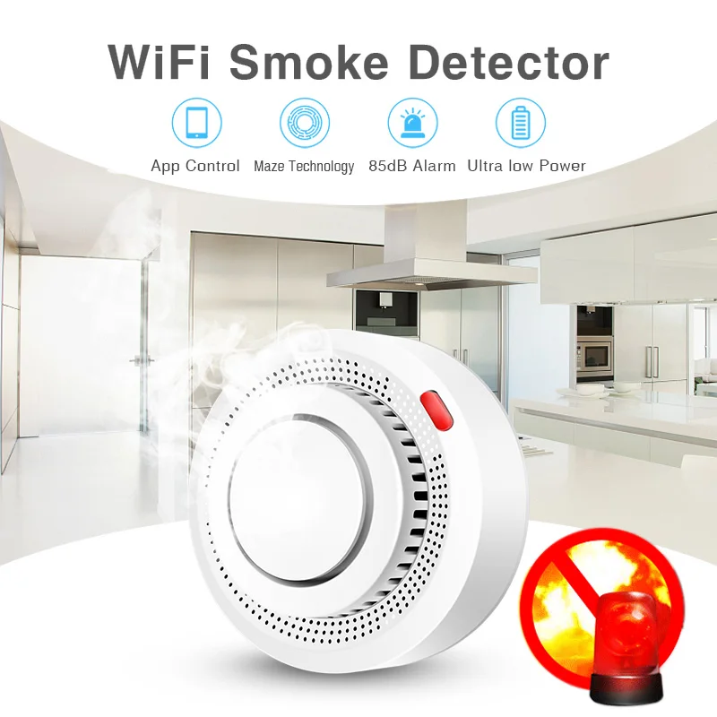 جهاز استشعار الدخان الذكي واي  - مراجعة Smart Smoke Detector وسعره
