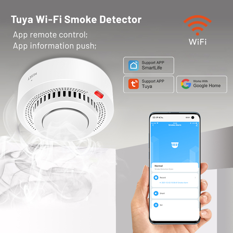 جهاز استشعار الدخان الذكي واي  - مراجعة Smart Smoke Detector وسعره