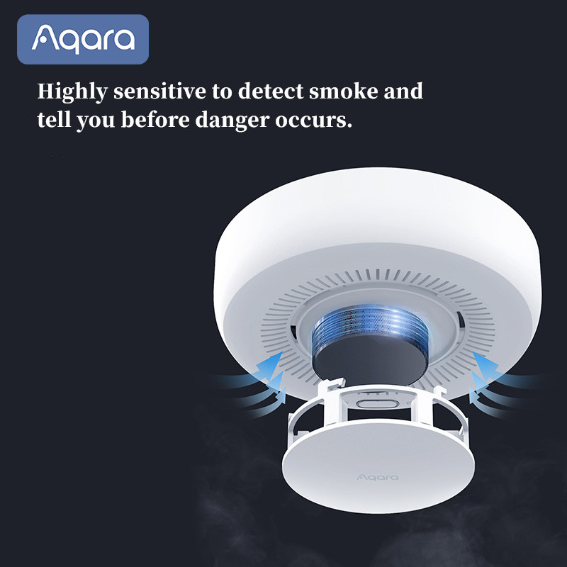 Aqara-مستشعر كاشف الدخان الذكي - مراجعة Smart Smoke Detector وسعره