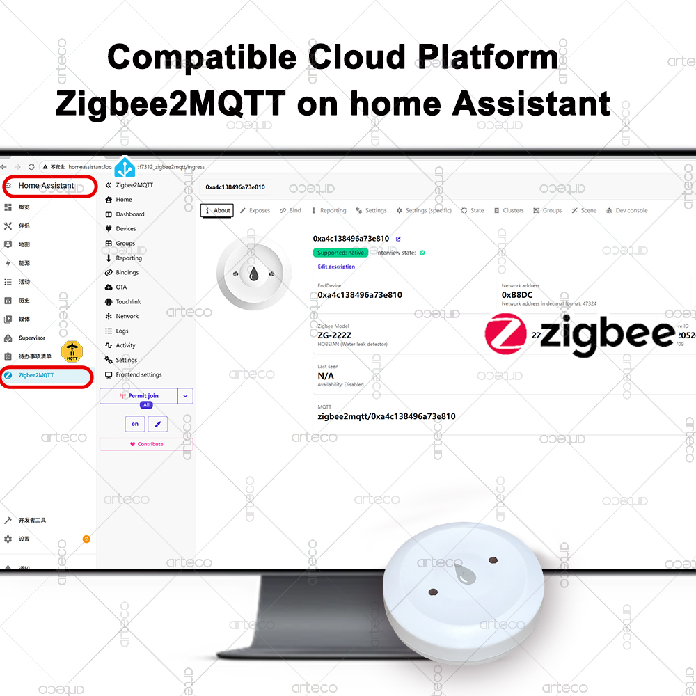Tuya الذكية زيجبي المياه الاست - مراجعة Smart Home Website وسعره