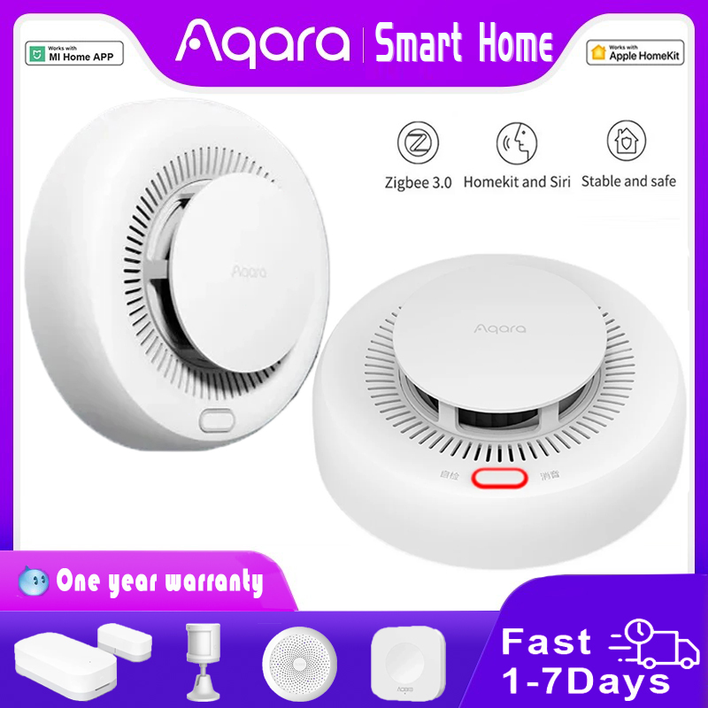 جديد Aqara كاشف الدخان زيجبي ا - مراجعة Smart Smoke Detector وسعره