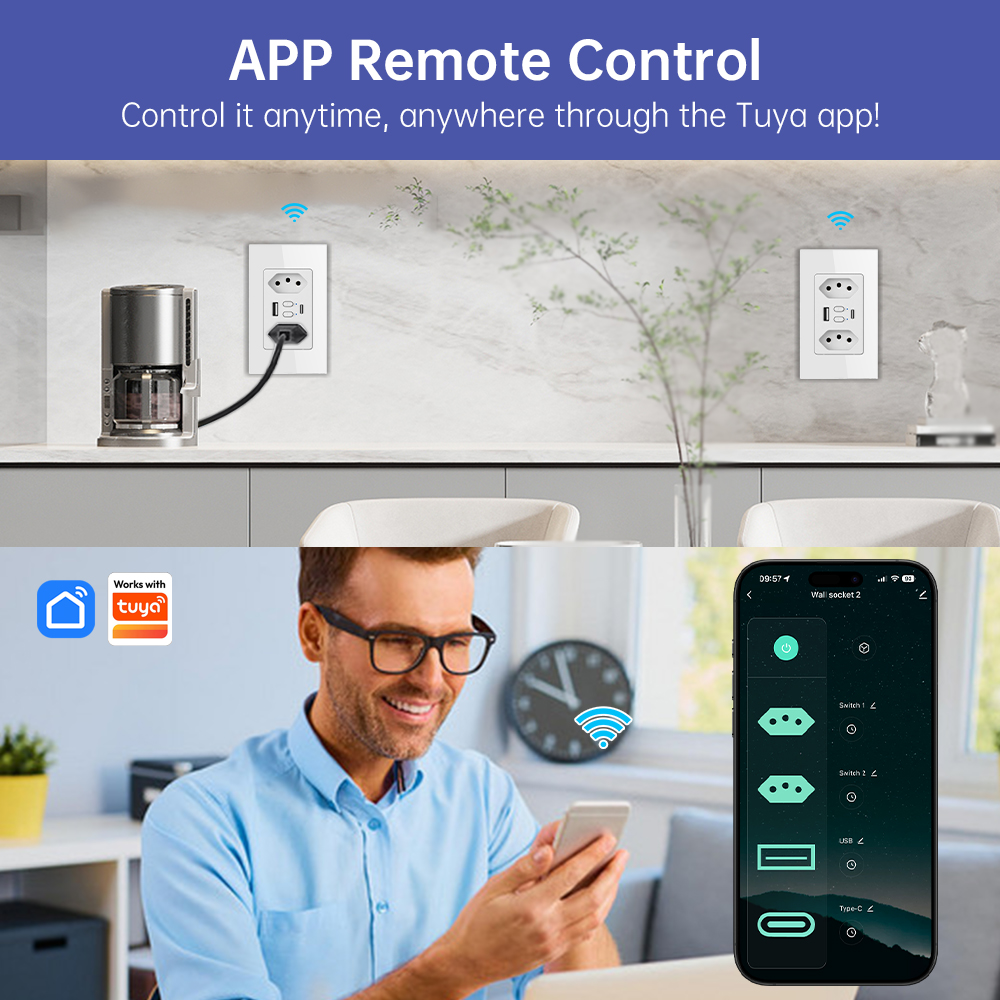 مقبس كهربائي ذكي برازيلي من MA - مراجعة Smart Home Technology وسعره