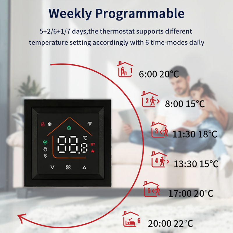 ثرموستات ذكي يعمل بالواي فاي م - مراجعة Smart Home Thermostat وسعره