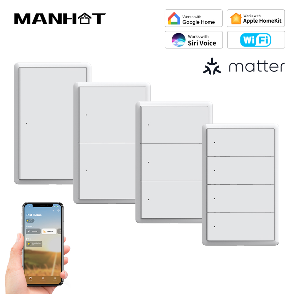 مفتاح إضاءة ذكي من MANHOT يعمل - مراجعة Smart Light Switch وسعره