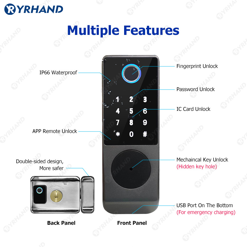 Tuya قفل ذكي مقاوم للماء واي ف - مراجعة Smart Home Keyestudio وسعره
